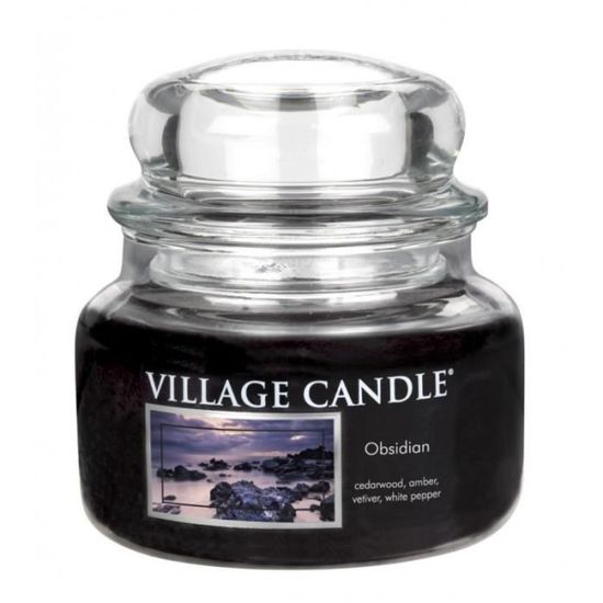 Village Candle bougie parfumée Obsidienne (Obsidian) - Petite 55h Noir
