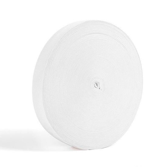 Bande Élastique Couture - 10 Mètres X 3,5 Cm - Élastique Tricot Blanc Épais Pour Vêtements Et Pantalons