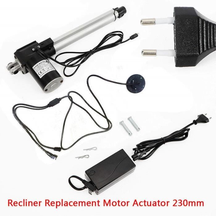 Moteur électrique linéaire 230 mm Reclinear Actuator 24 V pour chaises électriques