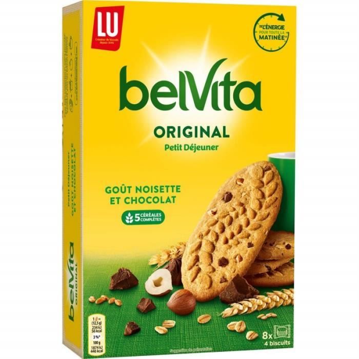 LU BELVITA - Belvita Goût Noisette Et Chocolat 400G - Lot De 4