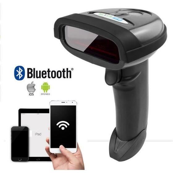 Bluetooth Sans Fil Barcode Scanner Portable Laser 1D Bar Code Reader pour Android et ios iphone