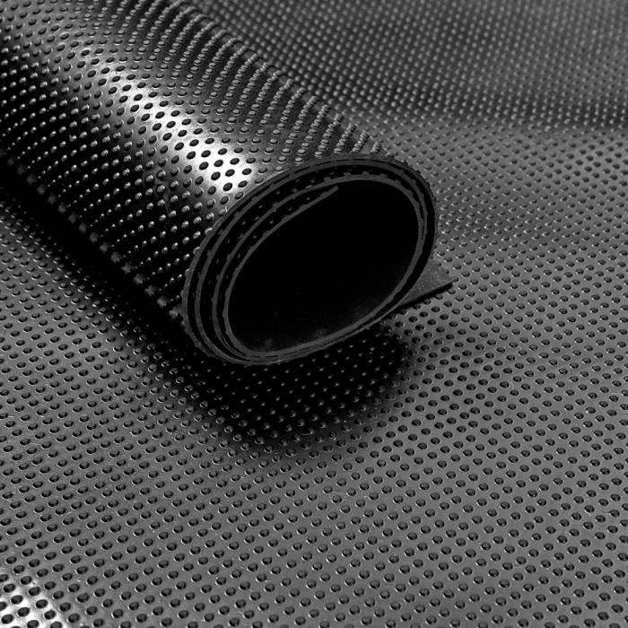 Tapis caoutchouc clouté en rouleau - 3 mm - largeur 120 cm