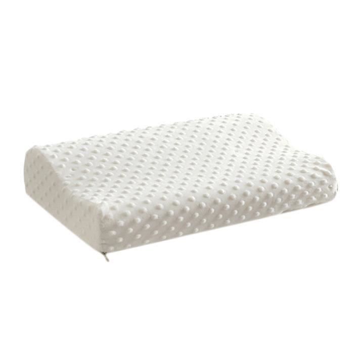 Mémoire Oreiller en Mousse Oreiller Orthopédique Latex Oreiller de Cou en Fibre Fibre Lente Rebond Doux Oreiller Masseur Soins de
