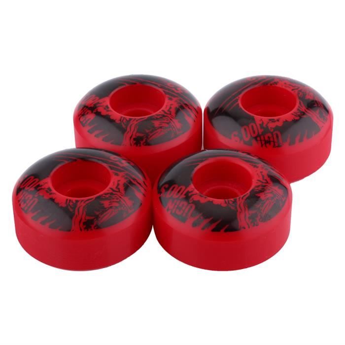 Sonew Roues de Longboard 52mm x 30mm 4 pcs / ensemble Roues de skateboard Longboard en PU Cruiser Durable Classique Extérieur
