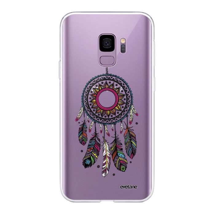 Coque Samsung Galaxy S9 360 intégrale transparente Attrape rêve Ecriture Tendance Design Evetane