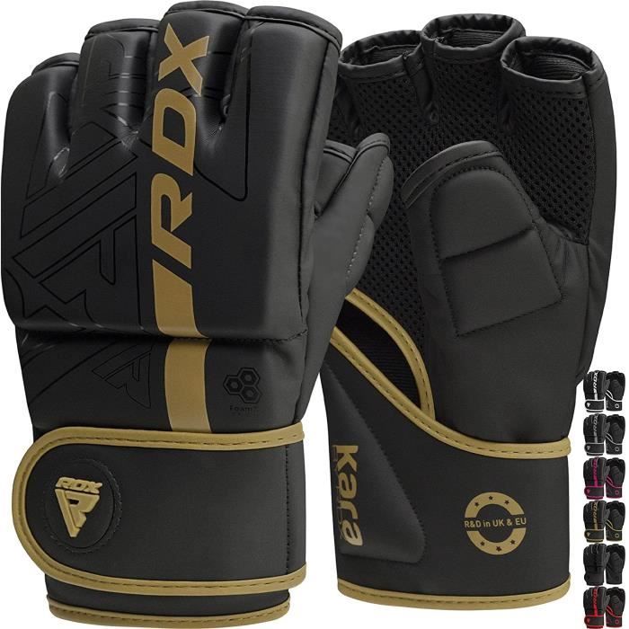RDX Gants MMA Art Martiaux, MMA Martial Arts Gloves, Boxe Grappling D'entraînement Kickboxing Muay Thai Entraînement Combat
