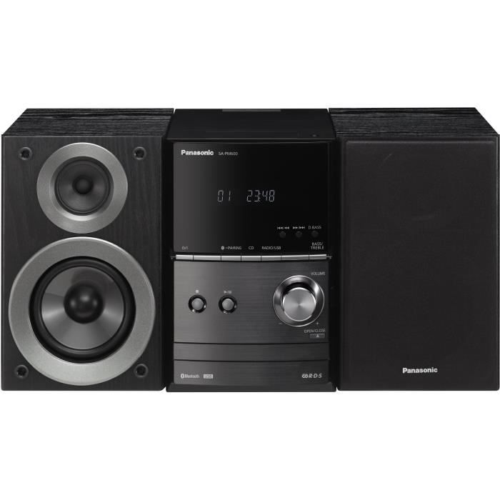 PANASONIC PM600 - Micro-Chaîne connectée 40W - Bluetooth - Lecteur CD, Port USB