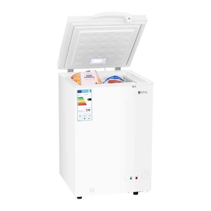Congélateur Coffre Réfrigérateur Bahut Freezer Classe A+ 98 Litres -12 -28dc LED
