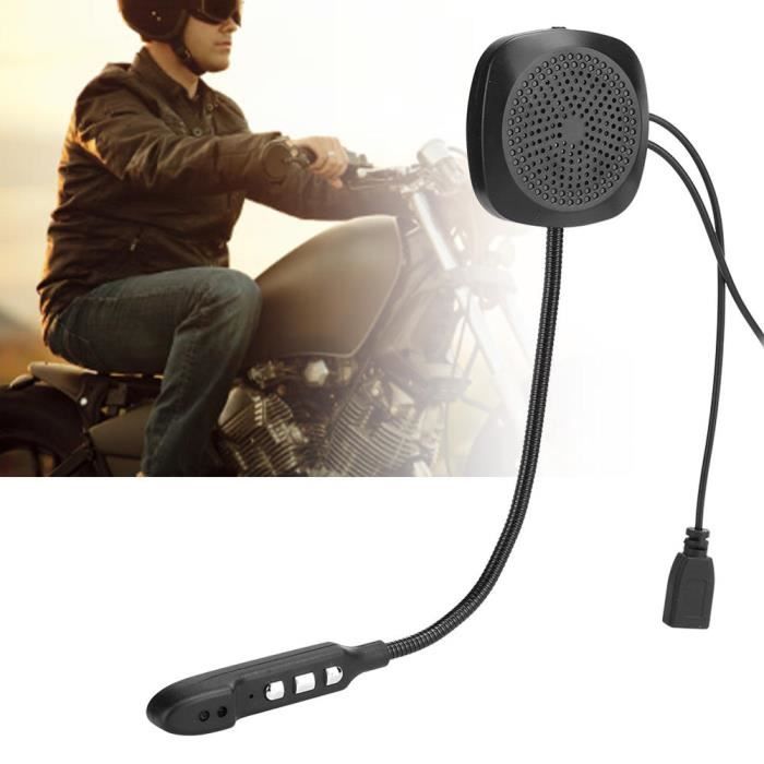 VINGVO Casque Écouteur Casque de moto Bluetooth 5.0 Casque stéréo d'appel mains libres avec micro