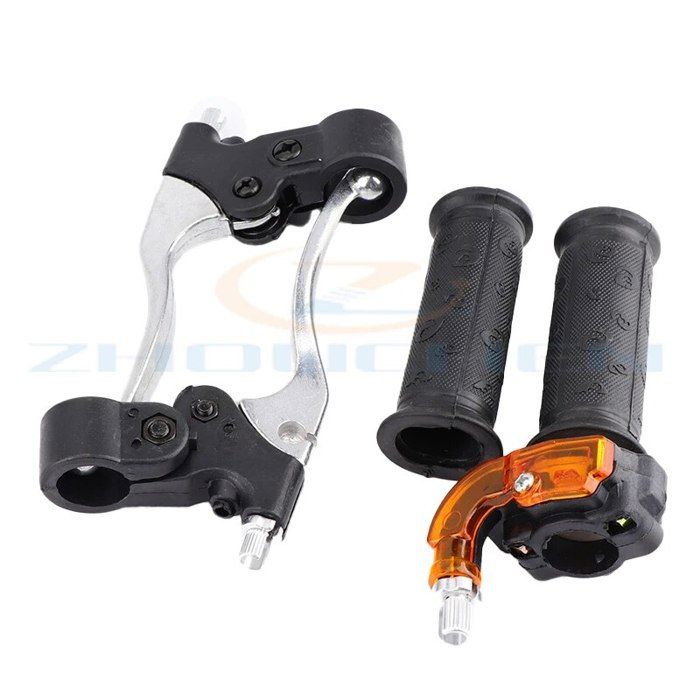 Levier Frein à Main Universel Pour Kart, ATV, Véhicule électrique - Câble 1,5 M - Matériaux ABS + Acier - Montage Simple - 13