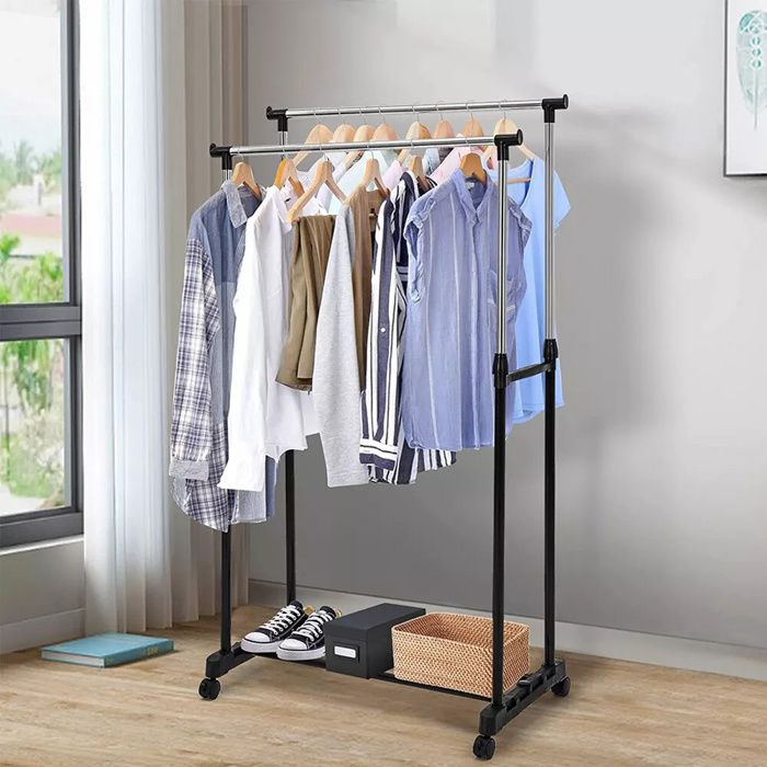 Portant à Vêtements Roulant Pour Suspendre Les Vêtements
