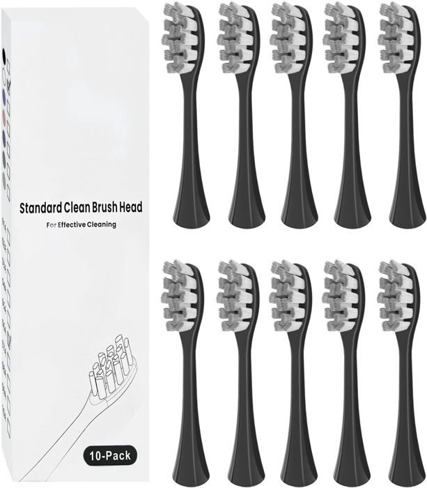 2 Têtes De Brosse Coniques Compatibles Synoshi - Brosse Nettoyage Électrique Pour Carrelage, Lavabo, Sol Et Coins Difficiles