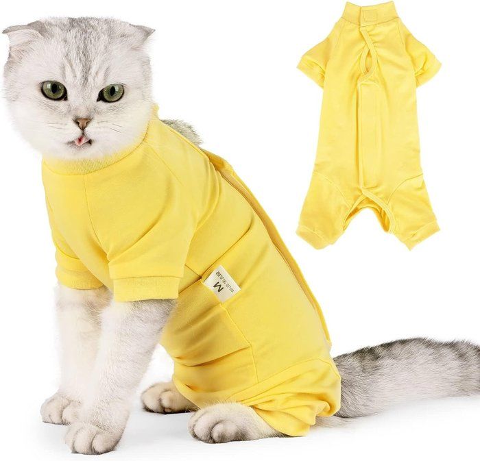 Comparer les prix de Vêtements pour chat en convalescence après stérilisation. M, jaune