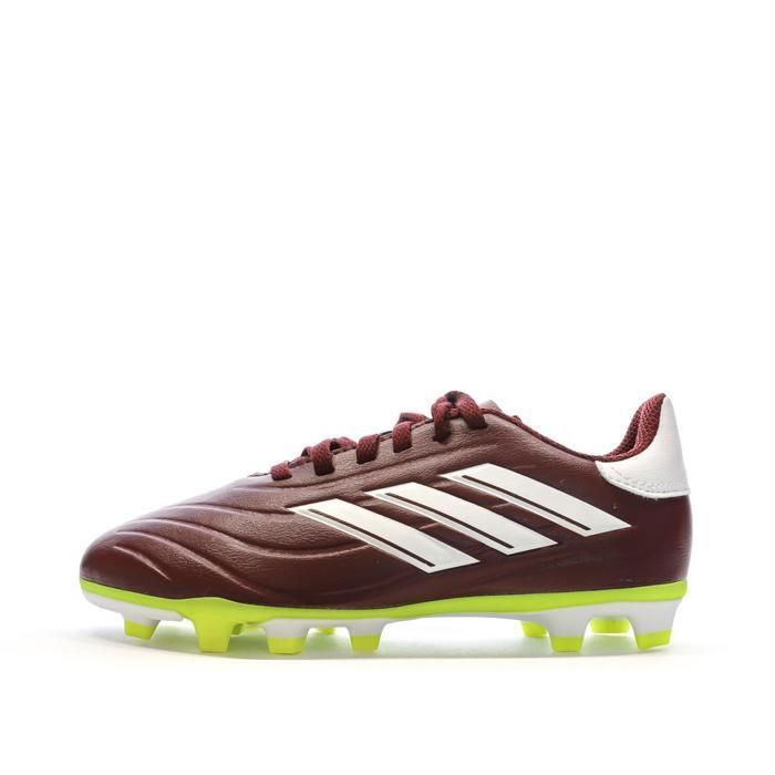 Chaussures de football Bordeaux/Jaunes Garçon Adidas Copa Pure 2