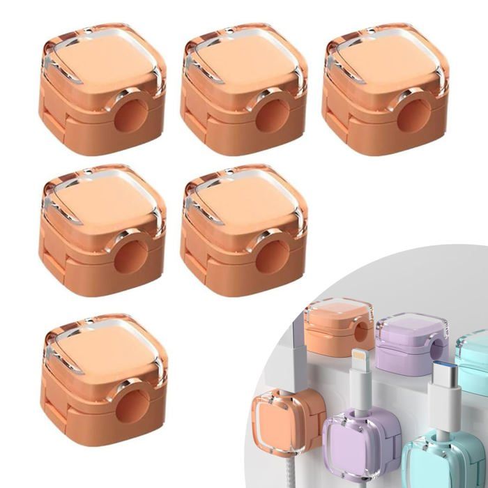 20 Pcs Attaches De Câble Magnétiques Serre Câble Magnétique En Silicone