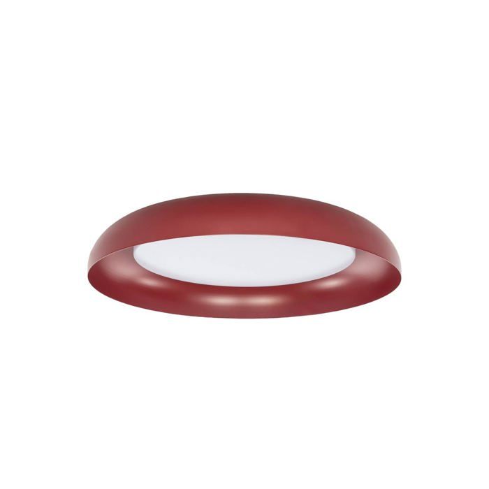 LED Plafonnier Florie (Moderne) en Rouge e. a. pour Salon & Salle à manger (1 lampeà) Luminaire Lampe Plafond Eclerage Eclairage
