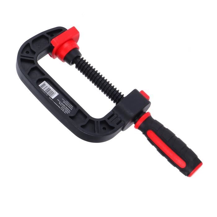 Serre-joint à Vis En F - Ouverture Max 100 Mm - Poignée Ergonomique - Pour Menuiserie Et Bricolage - Marque Toolland