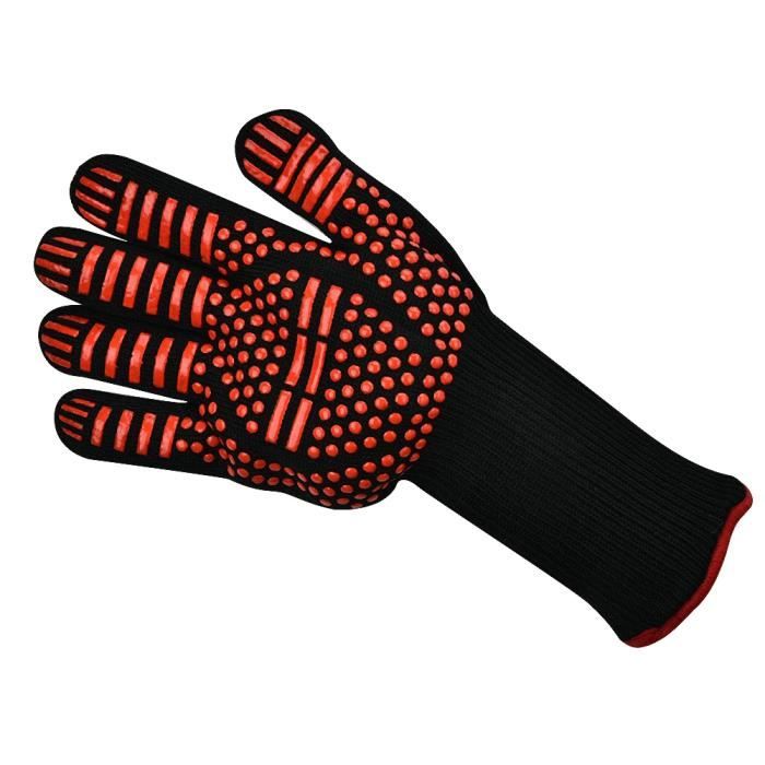 Gants De Barbecue Résistants à 800°C - Antidérapants, Longue Manche - Pour Cuisson, Four, Fumoir - 11