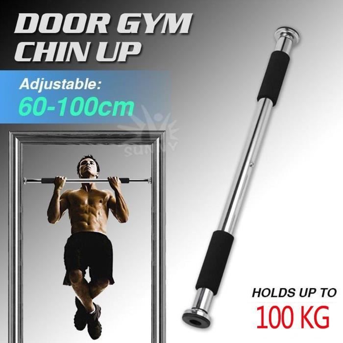 60-100 cm de Largeur r/églable dans Les Fixations de Porte SEESEE.U Barre de Traction Barre de Porte Portable Barre de Traction Portable pour Barre de Traction Poign/ées pour Barre de Levage