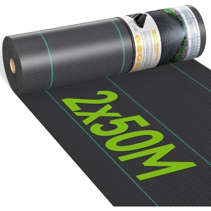 Membrane Anti-mauvaises Herbes Noire 0,5 X 100 M PP
