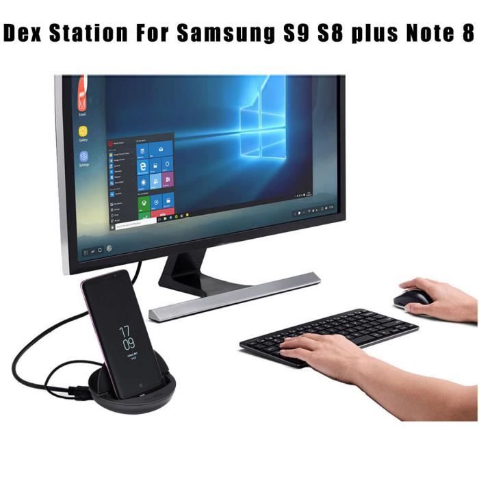 Zs^ns Téléphone Chargeur HDMI Dex Station De Bureau Extension Stand de Chargement pour Samsung Galaxy Note 9 Chargeur Portable Chargeur Mobile