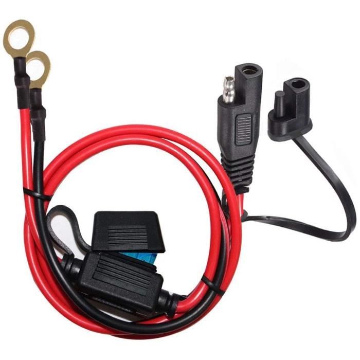 Cable De Rallonge De Connecteur Sae A Sae Cable De Rallonge Automobile A Courant Continu 2pin 10awg 2ft Avec Capuchon De Protect Achat Vente Chargeur De Batterie Cable De Rallonge