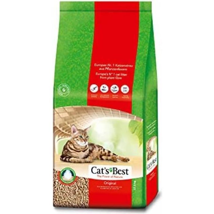 Cat S Best Original Litiere Pour Chats Agglutinante 40l 17 2kg Cdiscount Animalerie