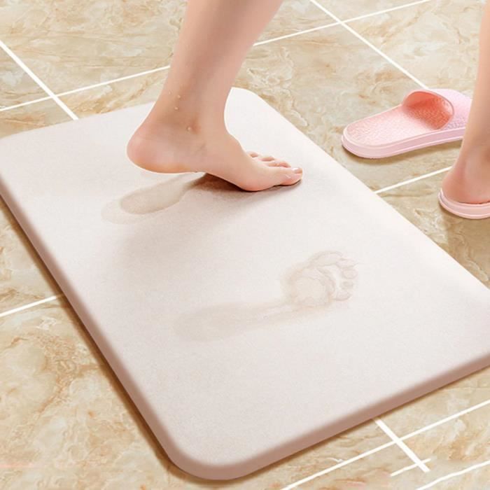 tapis de salle de bain ultra absorbant a sechage rapide absorbant antiderapant pour diatomite ween3020 cdiscount maison
