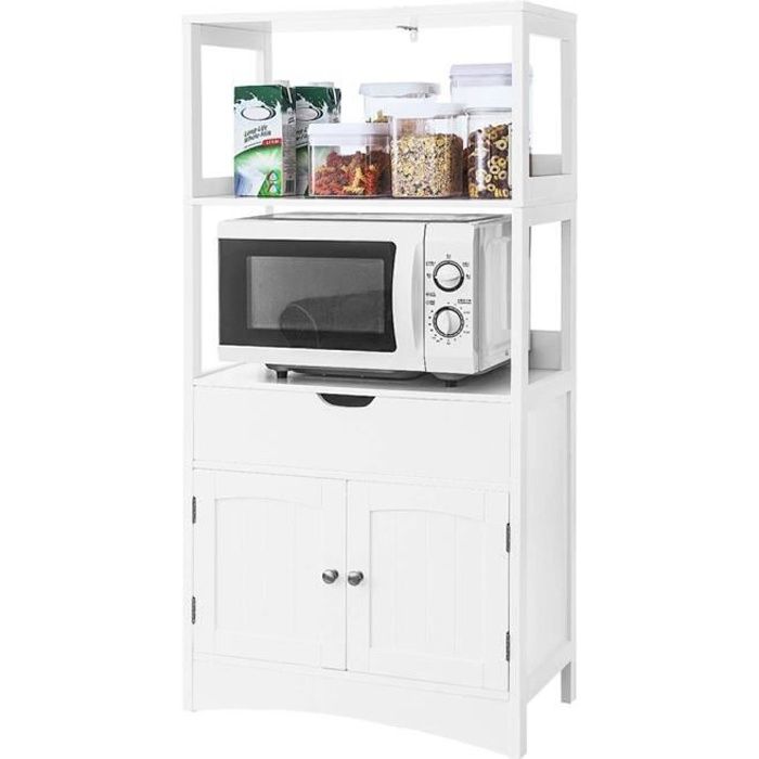 yongshia etageres de salle de bain armoire de rangement meuble d entree pour cuisine salon wc cdiscount maison