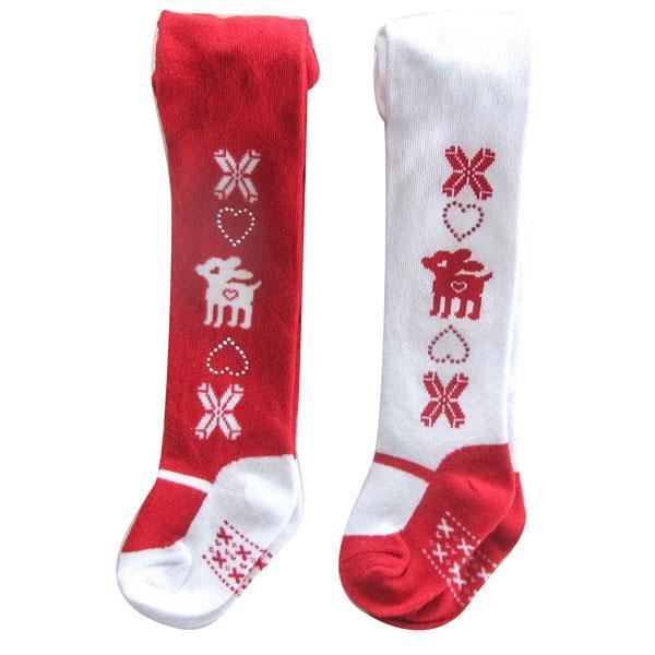 Lot de 2 collants de NOEL b b 0 6 mois rennes du p re no l