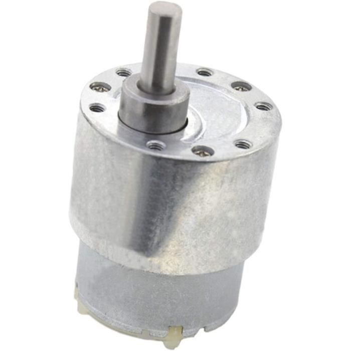Moteur Réducteur DC 12V 60 RPM | Arbre 8 Mm | Couple élevé, Basse Vitesse | Pour Robots, Convoyeurs, DIY