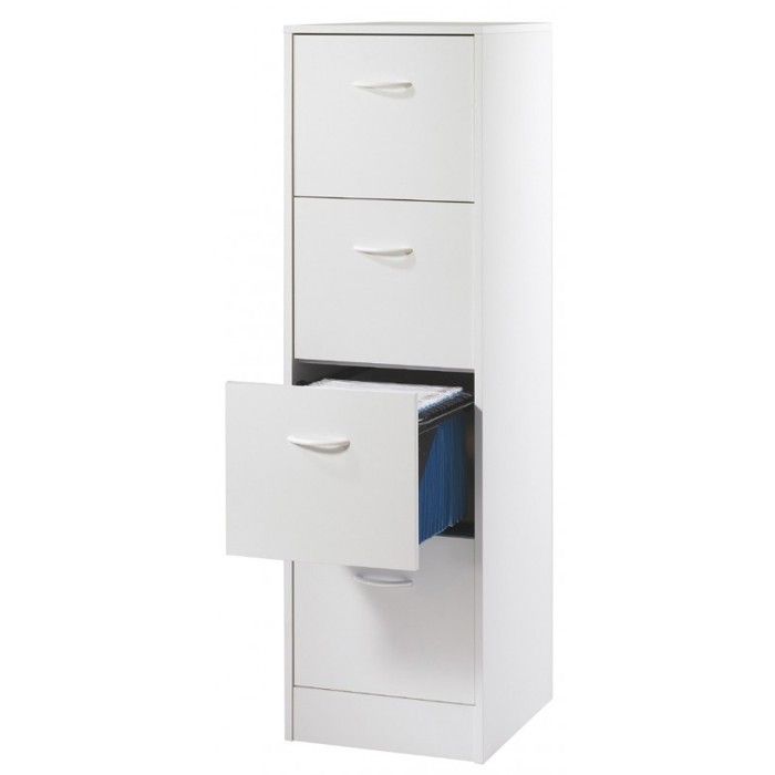 Classeur 4 Tiroirs Pour Dossiers Suspendus 41 4 Cm Blanc Achat