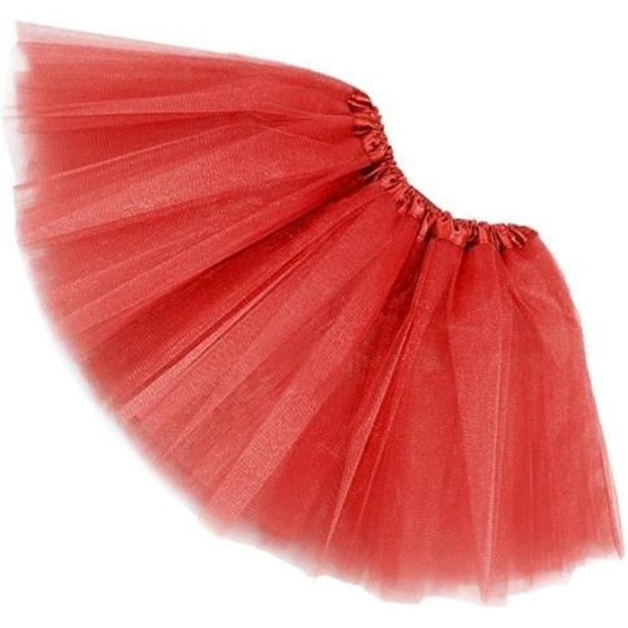 Jupe de ballet TOOGOO R Jupe de femmes adulte Vetements de danse jupe en organza Tutu jupe de ballet jupon de princesse Rouge Rouge Cdiscount Pret a Porter