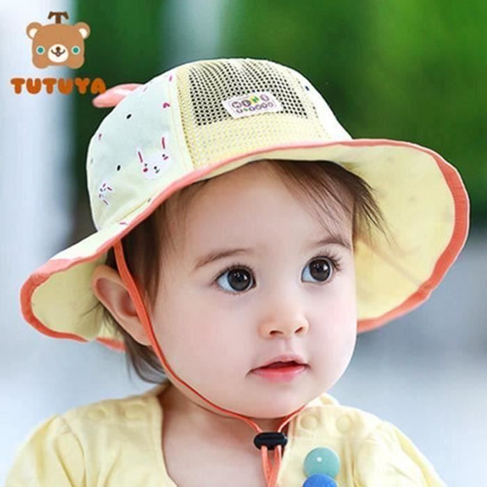 Chapeau De Soleil Chapeau Bebe Garcon Bob Bebe Fille Ete Solaire Protection Fe132 Cdiscount Pret A Porter