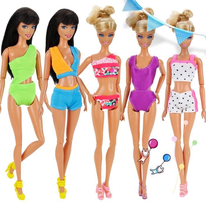 5pcs Maillot de Bain Bikini pour Princesse Poupée Barbie Sexy pour 29cm  Poupées 41003#D - Cdiscount Jeux - Jouets