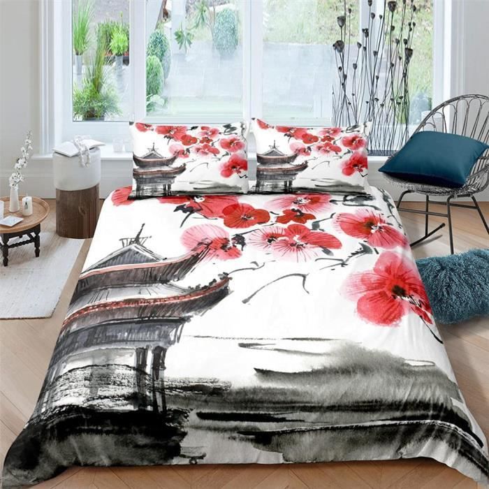 Housse Livre Fleurs Cerisier CRASPIRE - 11x8.7 Pouces - Poche Fermeture