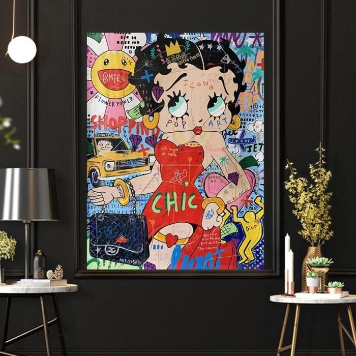 Drole Mona Lisa Graffiti Murale Art Tirages Pop Art Affiche Money Street Art Affiche Citation Inspirante Affiche Abstrait Color A134 Cdiscount Maison