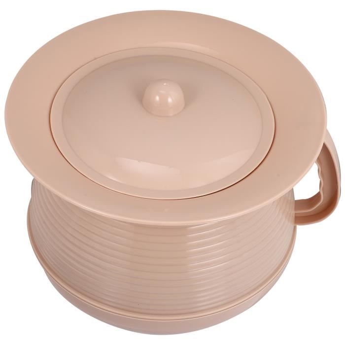 Pot De Chambre Avec Couvercle – Seau De Nuit Portable 6,5 L Pour Femmes, Enfants, Personnes âgées – Orange, Dimensions 25,8 X 27,5 Cm