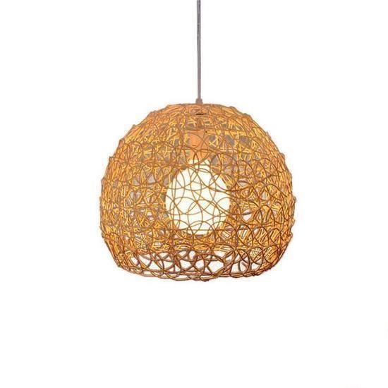 Lustre Suspension Rotin Achat Vente Pas Cher