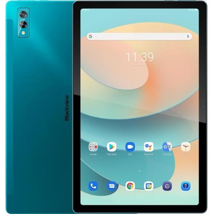Blackview Tab 11 8GO+128GO 10,36'' Écran 2K 6580mAh Android 11 Appel Téléphonique Tablet PC Unisoc T618 4G - Vert