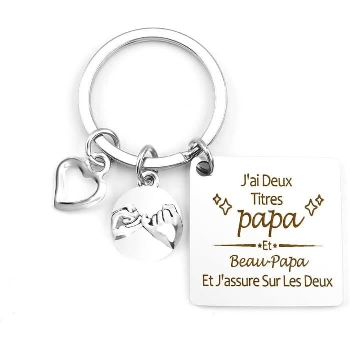 Cadeau Beau Pere Porte Clef, Cadeau Fête Des Pères Saint Valentin Papa,Anniversaire Papa Idées