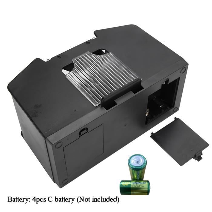 Mélangeur De Cartes Automatique Électrique - Pour 1-2 Jeux, Alimentation Piles/USB - Poker, UNO