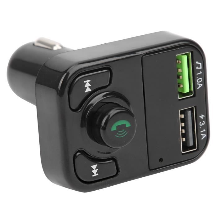 Émetteur Fm Double Usb Voiture Émetteur Fm Bluetooth Adaptateur Audio