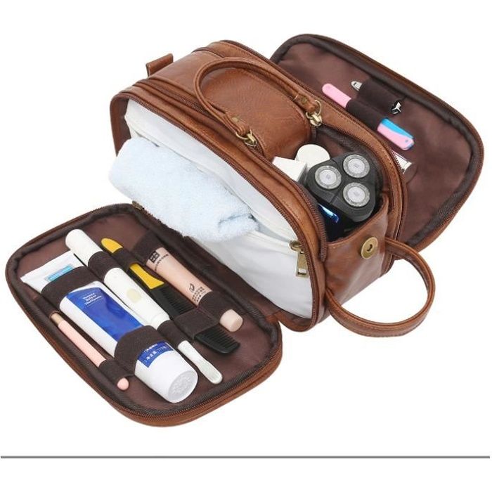 Trousse De Toilette Homme Grande Capacité Imperméable - Baizenville Noir - Sacoche De Voyage