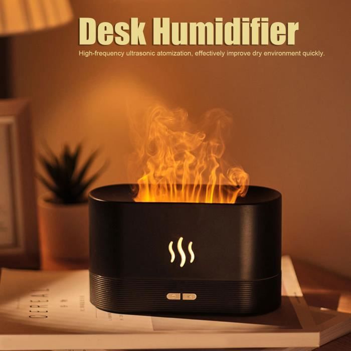 Diffuseur de parfum & humidificateur d'air avec effet flamme