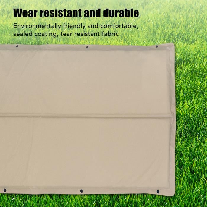 Tapis De Sol Camping En Aluminium Double Face - 7 Mm D'épaisseur, Imperméable, Isolant, Pliable (1x2 M) - 6
