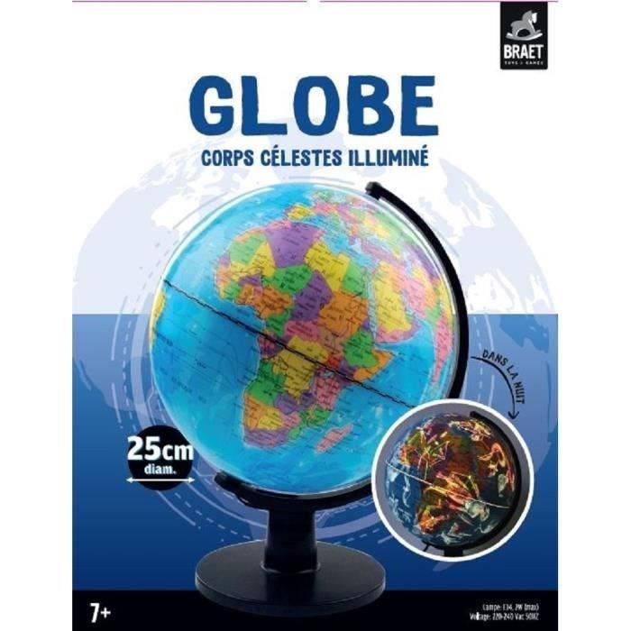 Objet décoratif Globe Terrestre Arcade D 25 cm Atmosphera