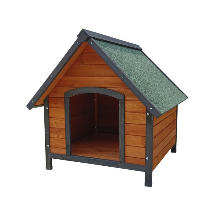 Comparer les prix de Niche pour Chien Grand en Bois Gardiun Loki 99x82x86 cm avec Toit à 2 Pentes et Toiture en Asphalte