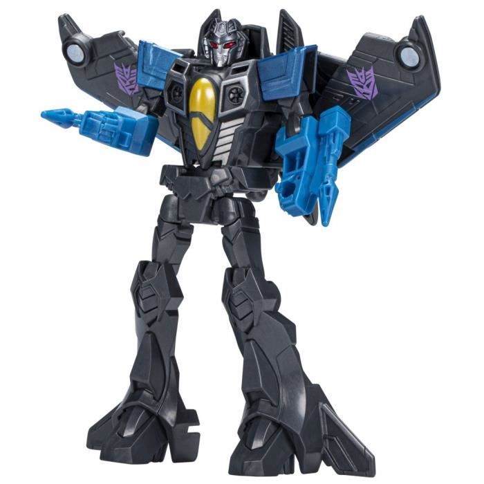 Figurine Transformers EarthSpark Skywarp classe Guerrier 12,5 cm pour enfants à partir de 6 ans