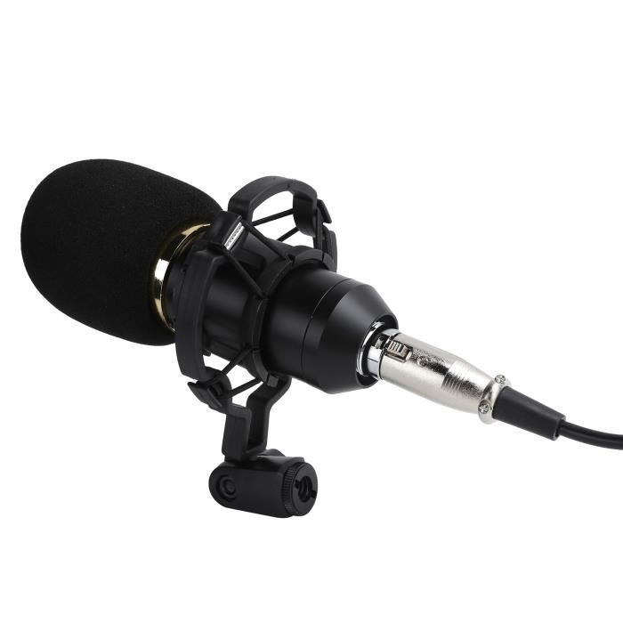 HURRISE Microphone de diffusion Kit de microphone d'enregistrement ...